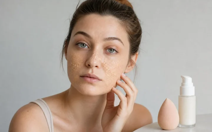 Co udělat když se make up začne na obličeji drolit